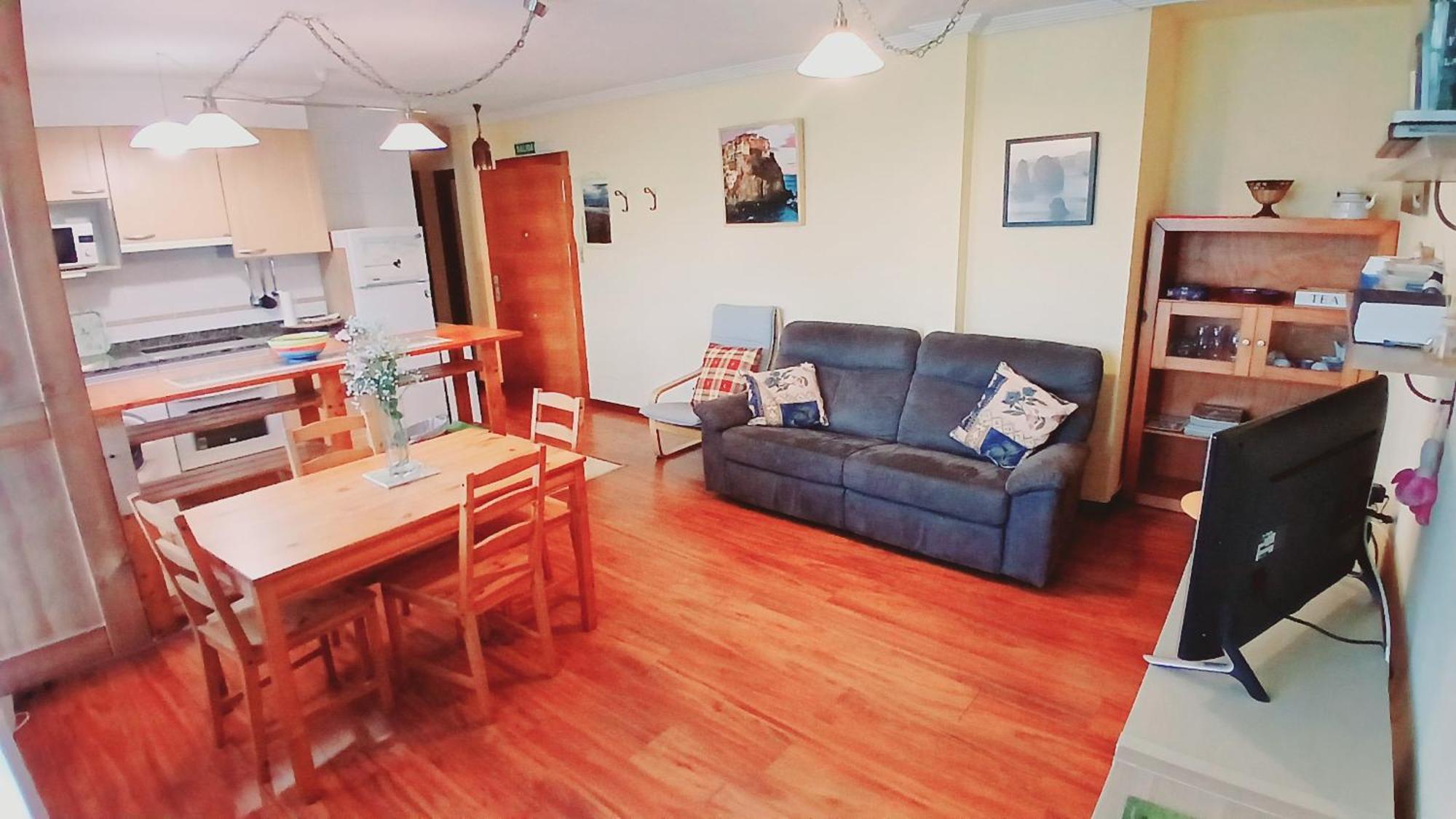 Ferienwohnung Acogedor Bajo Con Terraza Y Vistas Nueva De Llanes Exterior foto